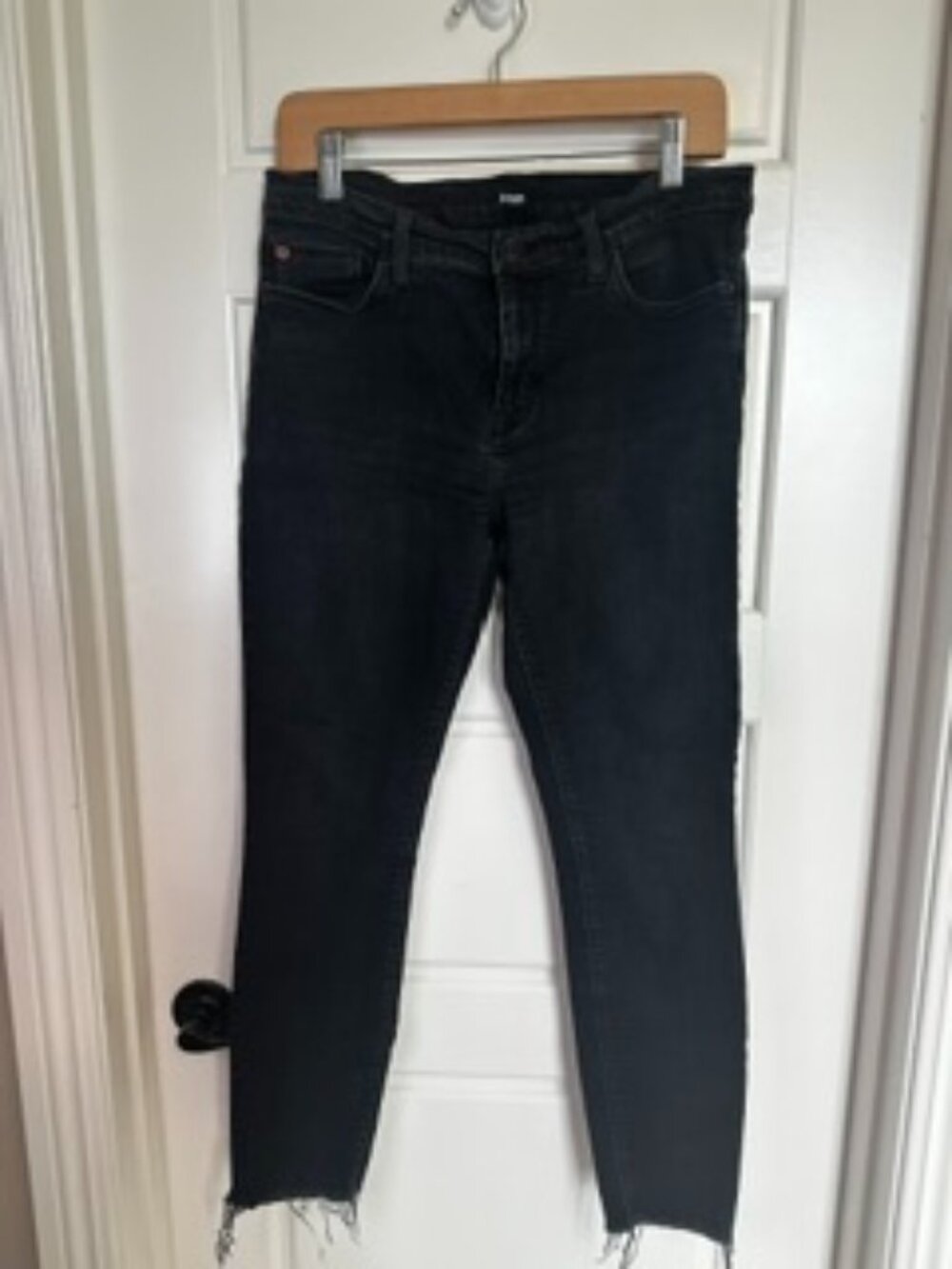 Hudson Krista Super Skinny Black Jeans